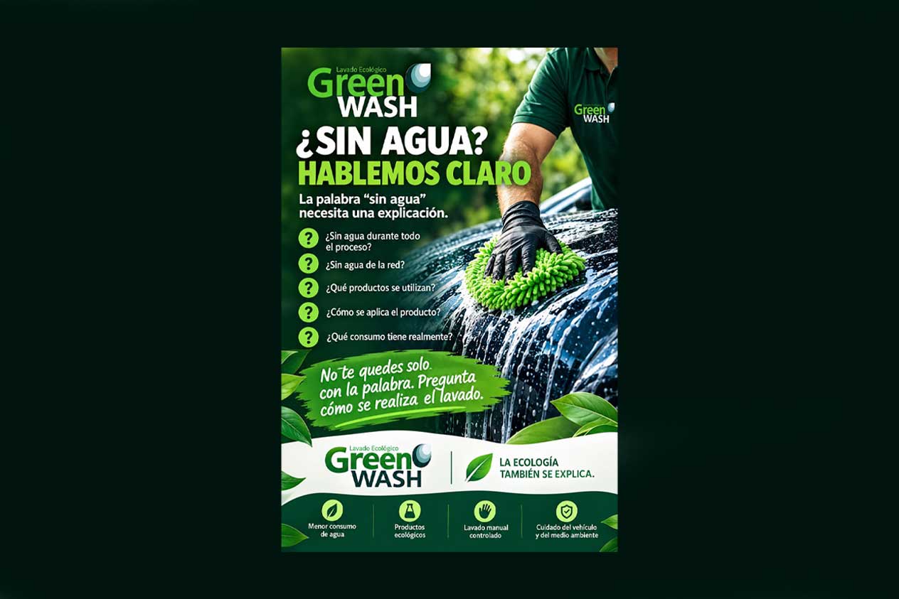Green Wash: ¿Sin agua? Hablemos claro. Campaña sobre lavado ecológico real
