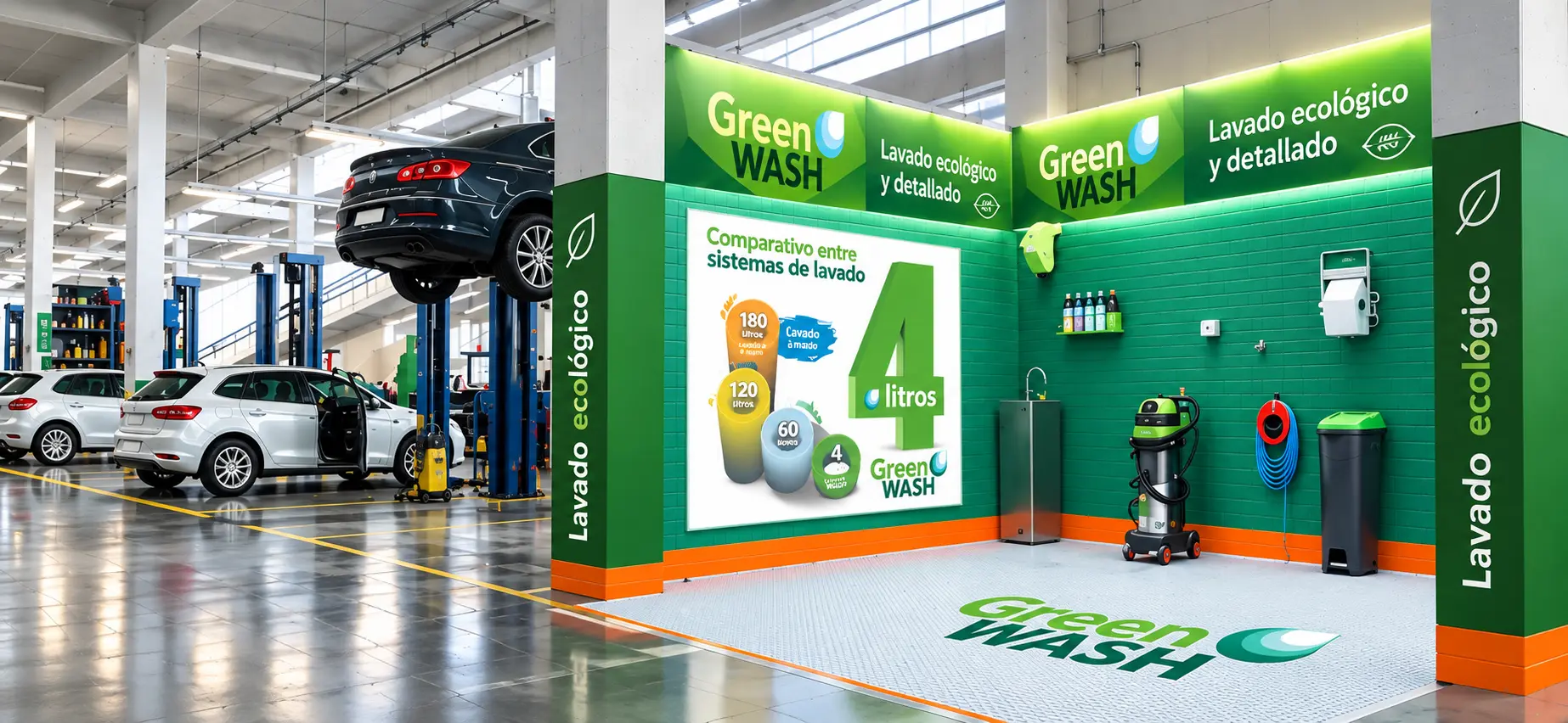 Centro Green Wash en Parking en Superficie
